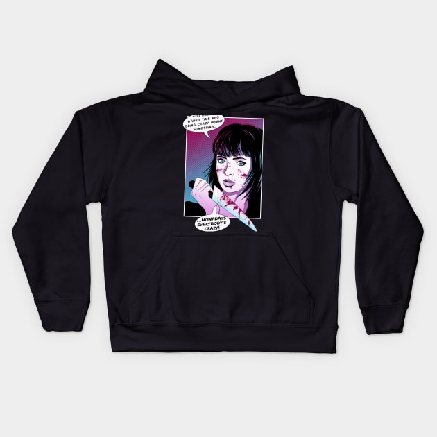 Pop Art Horror Show Kids Hoodie by willblackb4